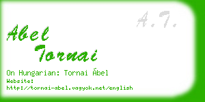 abel tornai business card